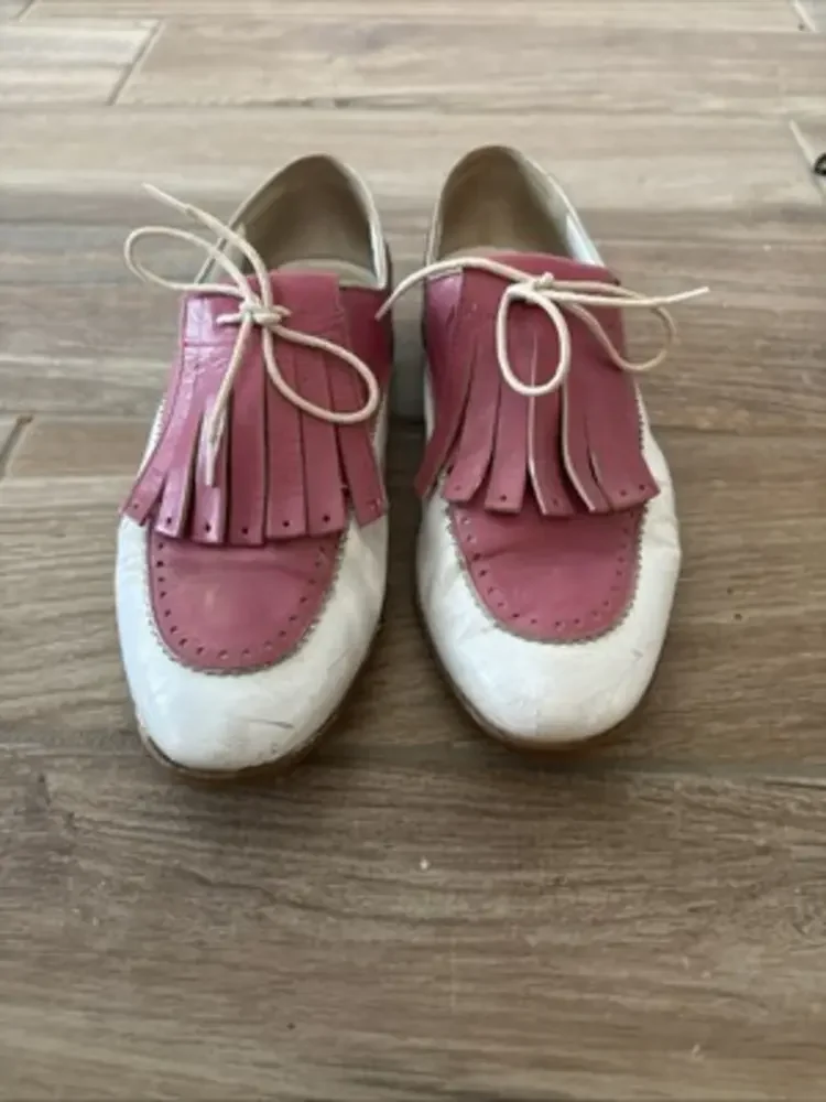 Walter Genuin woman's‎ golf shoes handmade in Italy Goldie style ladies shoe